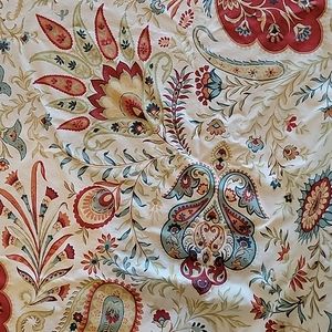 Pottery Barn Outlet Paisley Percale Shower Curtain 72 x 72